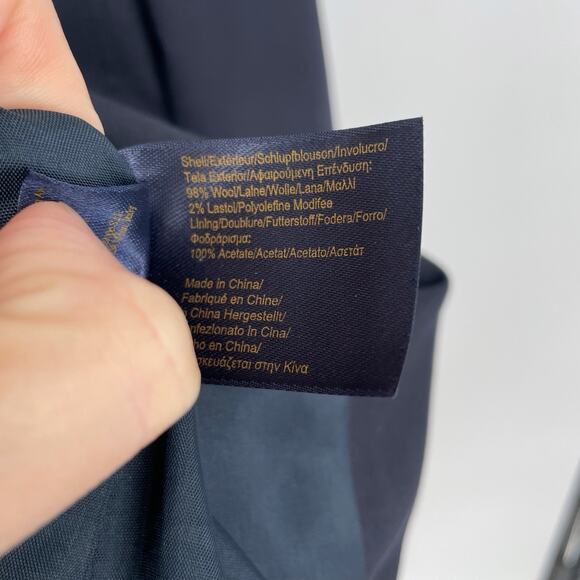 Women’s Brooks Brothers 346 Navy Blue Blazer sz 6 Classic Navy 3 Button Wool - Picture 11 of 12